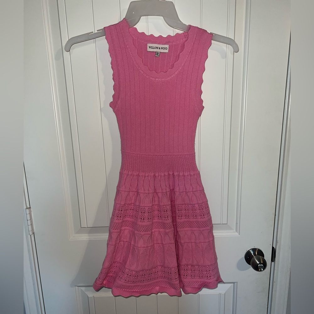 Yellow & Pink Women's Midi Dress
